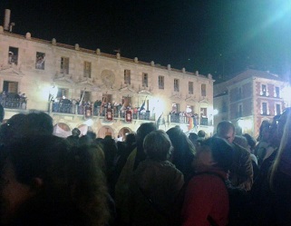 Miércoles El Pregón desde la plaza mayor de Soria.
