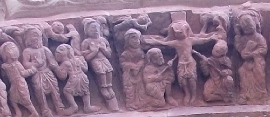 Detalle de la cuarta arquivolta de la iglesia de Santo Domingo de Soria