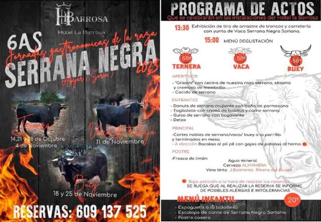 VI Jornada Gastronómica de la Raza Serrana Negra.