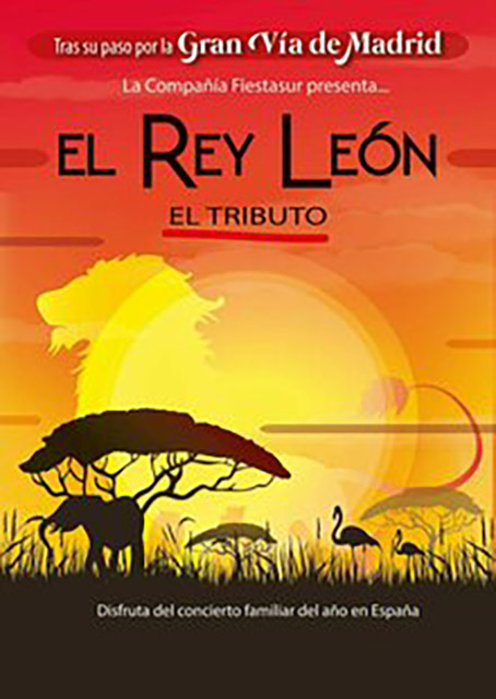 Imagen publicitaria del Tributo al Rey León en Ágreda extraída de la propia página de venta de entradas.