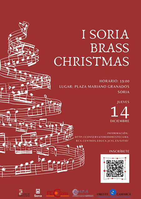 Cartel Publicitario del I Soria Brass Christmas.