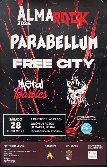 Cartel publicitario para el VIII Almarock.