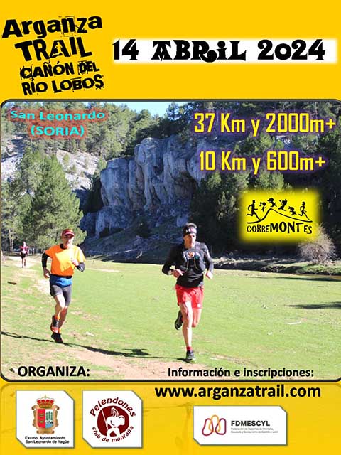 Cartel publicitario del XIII Arganza Trail.