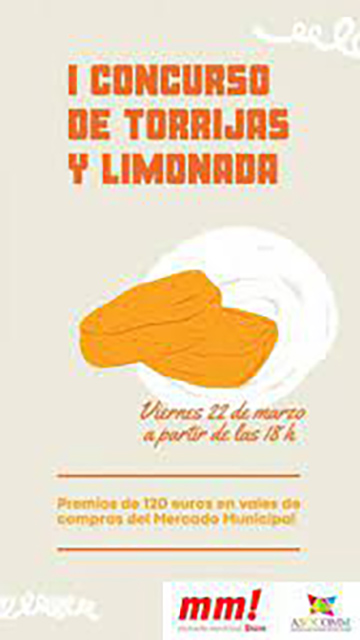 Cartel publicitario del I Concurso de Torrijas y Limonada de Soria.