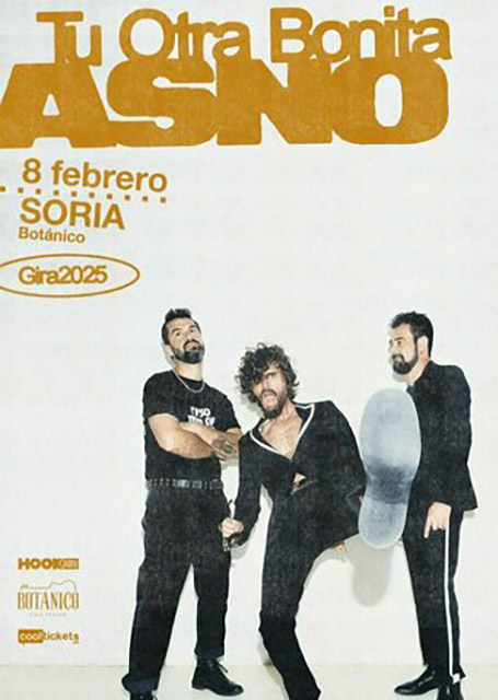 Cartel publicitario para el concierto de Tu Otra Bonita en Soria.
