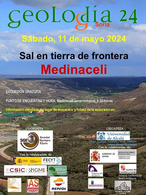 Cartel publicitario del Geolodía 2024 en Soria.