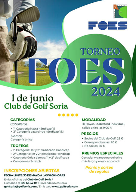Cartel publicitario del Torneo Foes de Golf.
