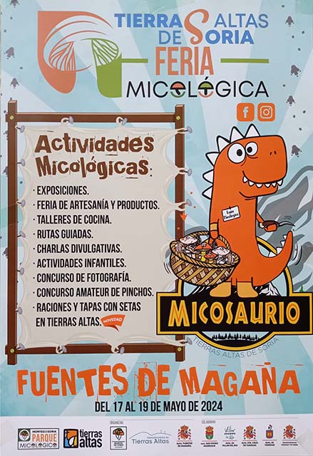 Cartel publicitario de la Feria Micológica de Tierras Altas 2024.