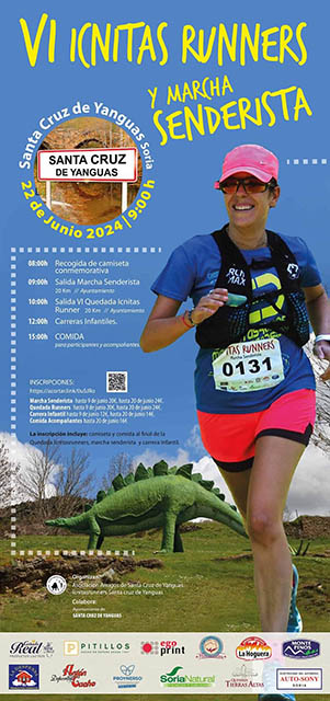 Cartel publicitario de la VI Quedada Icnitas Runners.