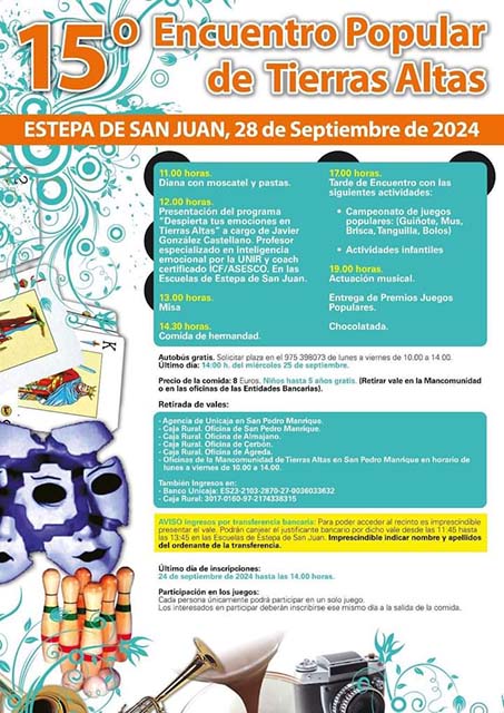 15 Encuentro Popular en Tierras Altas.