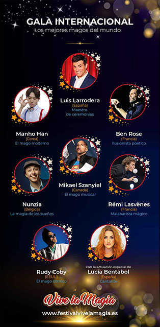Cartel publicitario de la Gala Internacional de Magia extraído del Mirón de Soria.